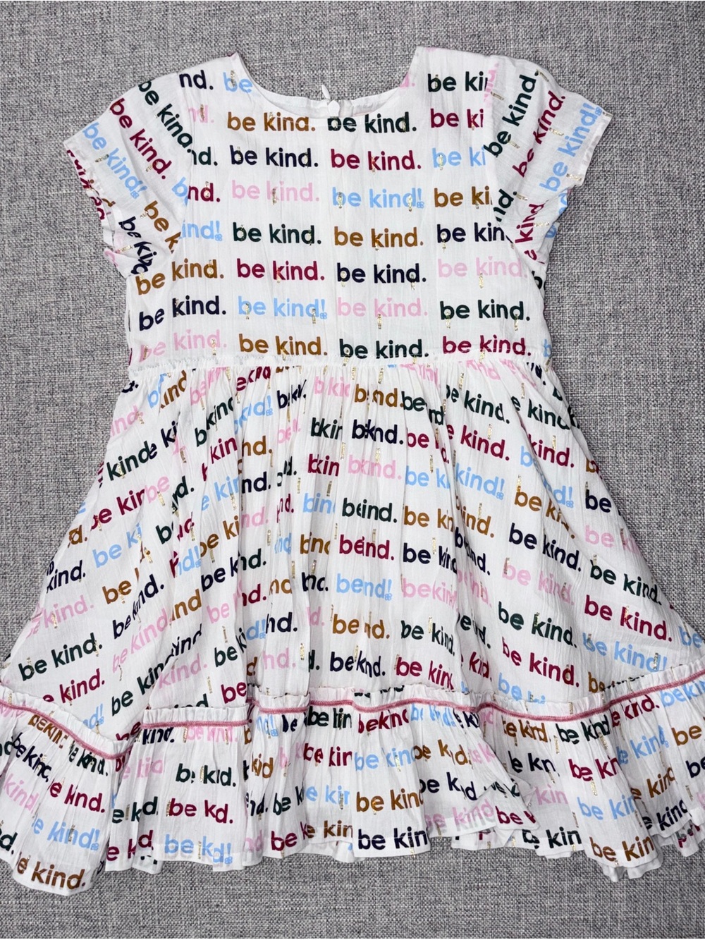 Pink Chicken 5Y “be kind” dress NWT